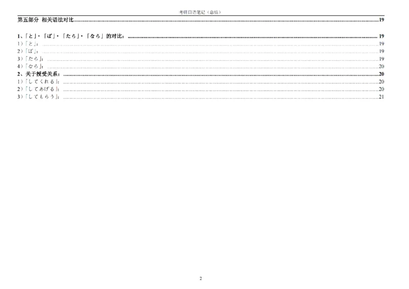 附带4：考研日语203最全笔记（OCR）P21_203考研（日语）历年真题资料_203日语-复习资料_06-203考研日语笔记