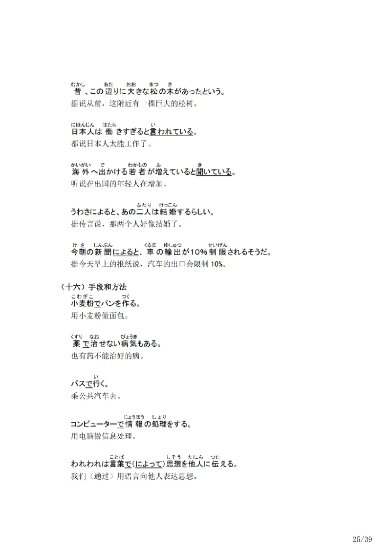 04-考研日语作文常用功能语法（OC）P39_203考研（日语）历年真题资料_203日语-复习资料_05-203考研日语作文