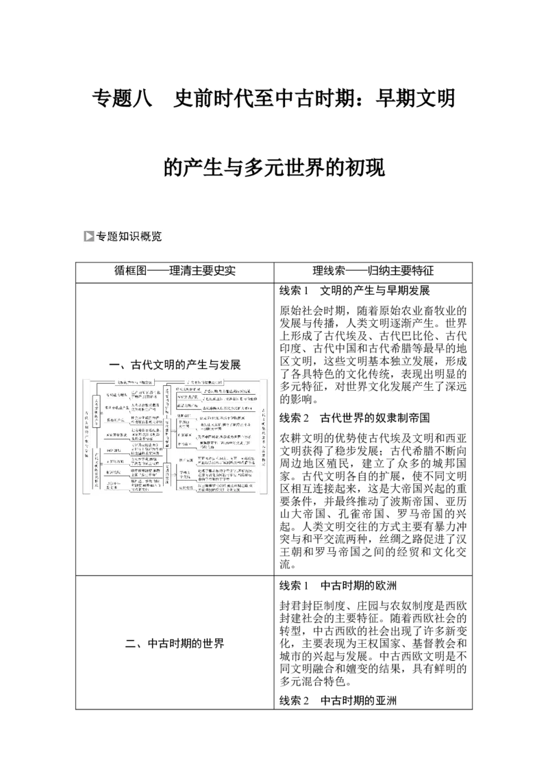 第26讲古代文明的产生与发展_新高考复习资料_2023年新高考复习资料_2023新高考大一轮复习讲义_2023年高考历史一轮复习讲义（部编版新高考）_赠补充习题_word版题库专题2&mdash;10