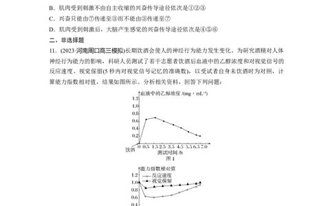 第8单元　课时练4　神经系统的分级调节和人脑的高级功能_2024年新高考资料_1.2024一轮复习_2024年高考生物一轮复习讲义（新人教版）_学生版在此文件夹_一轮复习69练