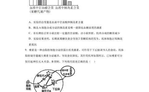 第八单元生命活动的调节（测试卷）（原卷版)_2024年新高考资料_3.2024专项复习_备战2024年高考生物一轮复习重难点专项突破