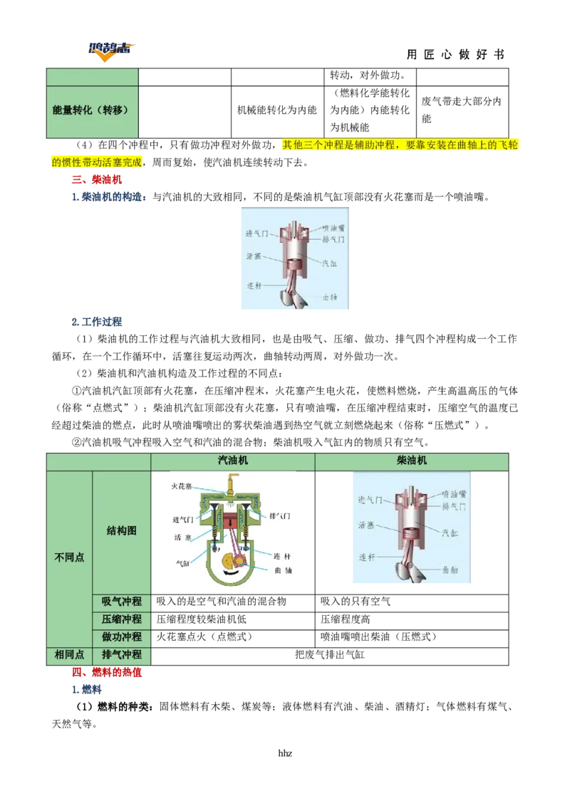 专题05内能内能的利用（讲义）（解析版）_8、物理总复习_《2025年中考复习讲义》物理
