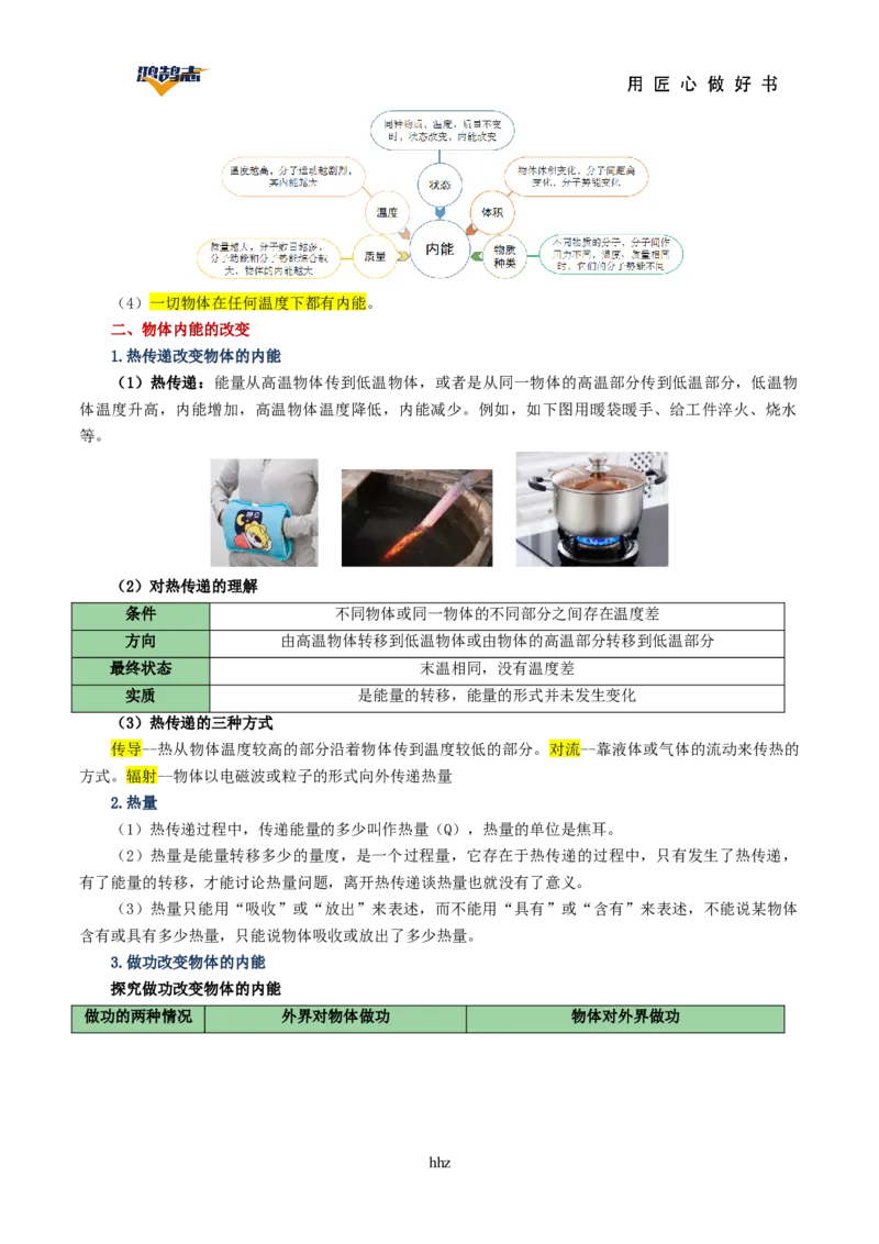 专题05内能内能的利用（讲义）（解析版）_8、物理总复习_《2025年中考复习讲义》物理