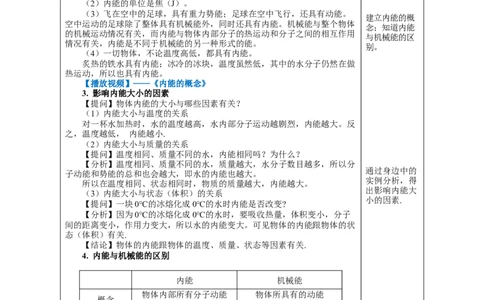 13.2内能（教学设计）-（人教版）_初物_八年级上下册+九年级全一册物理_九年级物理全一册_教学设计