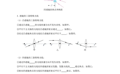 专题05透镜及其应用（知识梳理典例练习）（学生版）_8、物理总复习_8.中考物理总复习_2024年中考复习资料_一轮复习资料_完2024年中考物理一轮复习课件+练习_配套练习