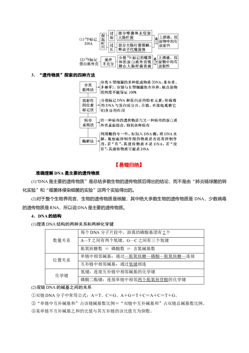 专题05遗传的分子基础（讲义）（原卷版）_新高考复习资料_2024年新高考复习资料_二轮复习资料_高频考点解密2024年高考生物二轮复习高频考点追踪与预测（新高考专用）_讲义