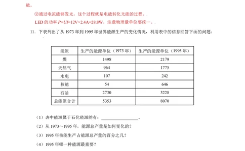 22.1能源（分层作业）-（人教版）解析版_初物_八年级上下册+九年级全一册物理_九年级物理全一册_分层作业
