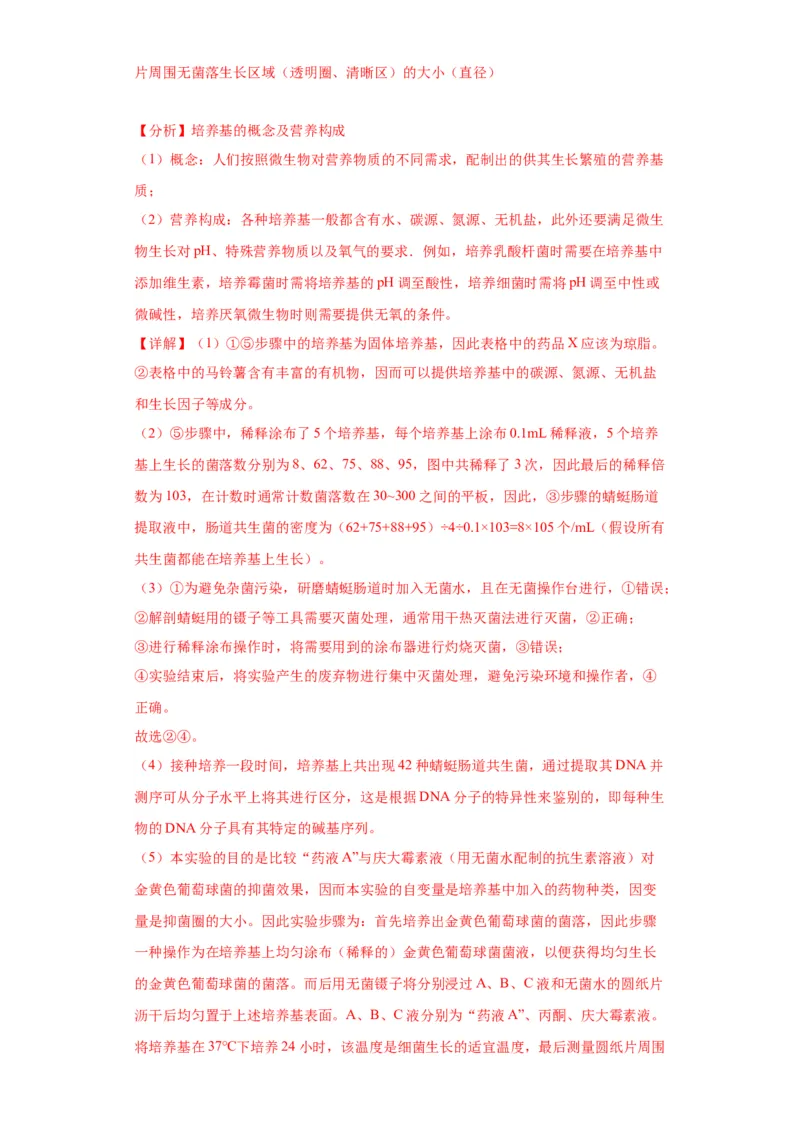 第十单元生物技术与工程（测试卷）（解析版）_2024年新高考资料_3.2024专项复习_备战2024年高考生物一轮复习重难点专项突破