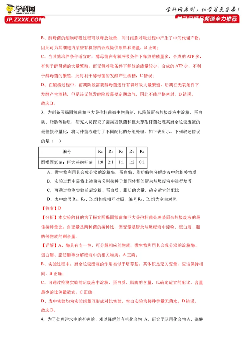 第十单元生物技术与工程（测试卷）（解析版）_2024年新高考资料_3.2024专项复习_备战2024年高考生物一轮复习重难点专项突破