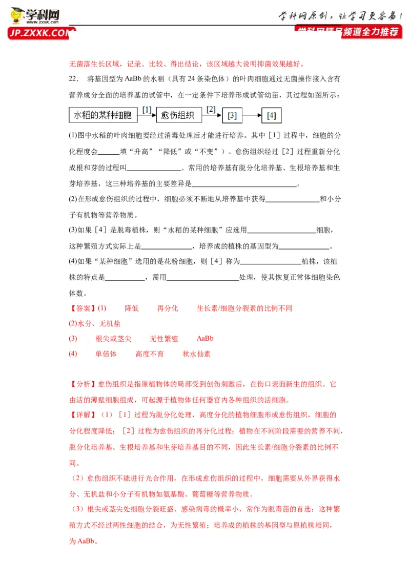 第十单元生物技术与工程（测试卷）（解析版）_2024年新高考资料_3.2024专项复习_备战2024年高考生物一轮复习重难点专项突破
