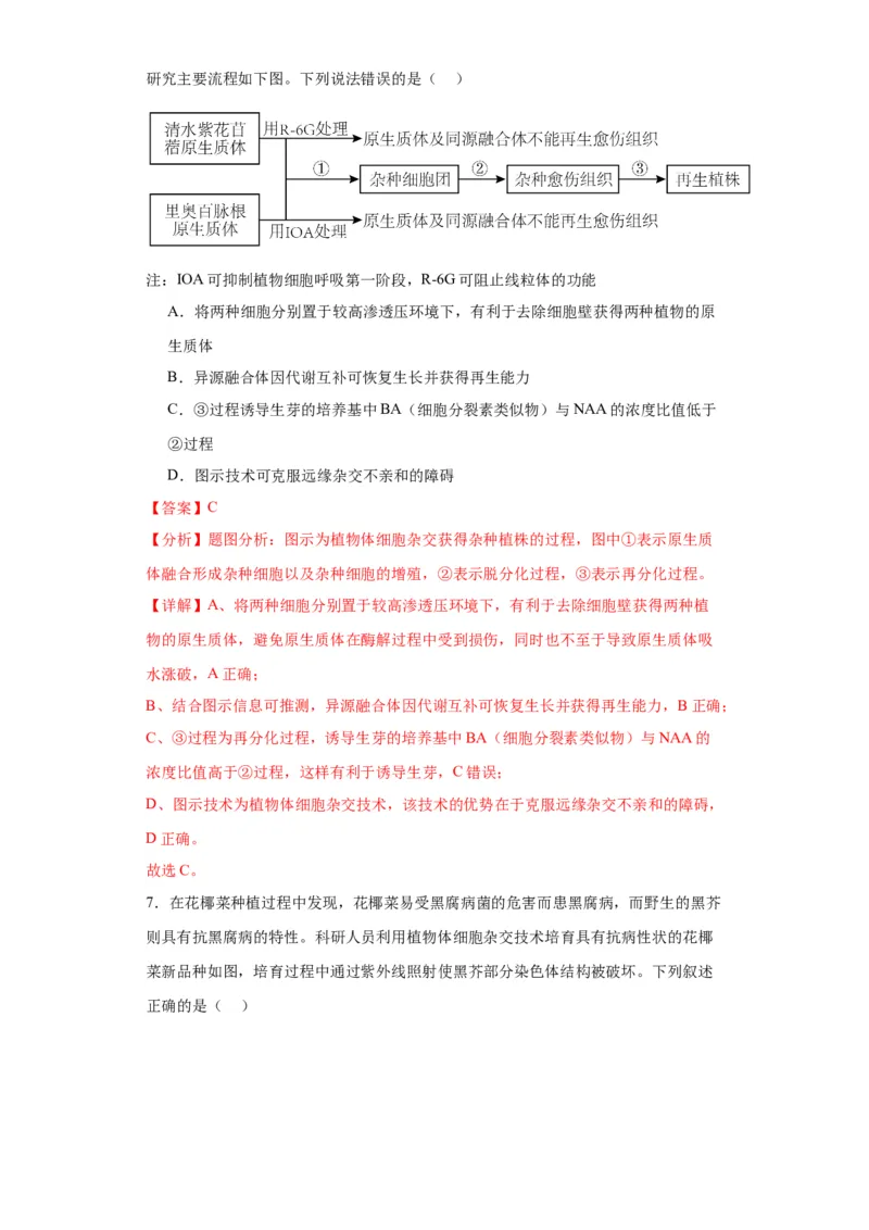 第十单元生物技术与工程（测试卷）（解析版）_2024年新高考资料_3.2024专项复习_备战2024年高考生物一轮复习重难点专项突破
