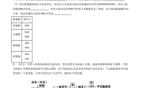 黄金卷01（新教材理综）-赢在高考&middot;黄金8卷备战2024年高考生物模拟卷（全国卷专用）（考试版）_2024年新高考资料_4.2024高考模拟预测试卷