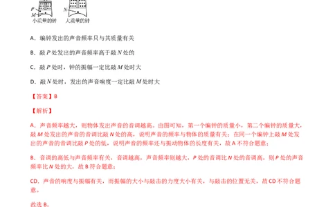 专题02声现象-全国（2022-2020）三年中考物理试题分项汇编（解析版）_8、物理总复习_8.中考物理总复习_2023年中考复习资料_专项复习_三年（2020-2022）中考物理真题分项汇编（全国通用）