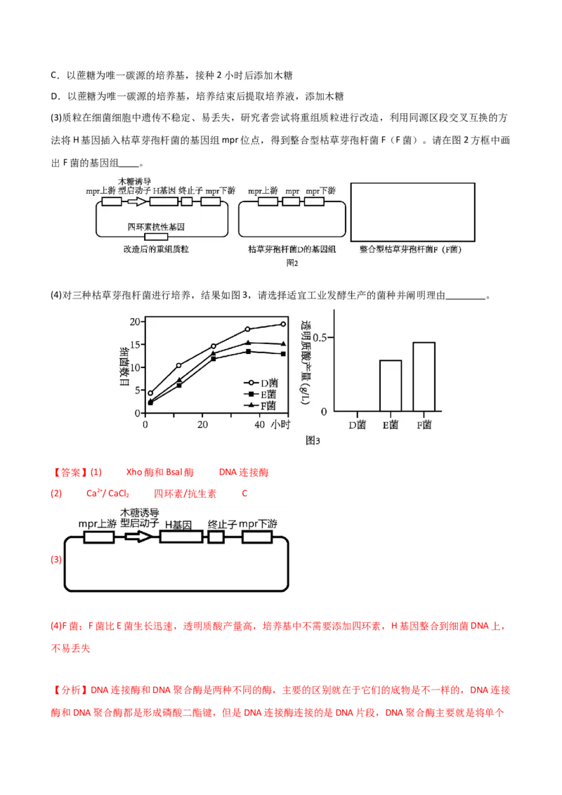 黄金卷01（解析版）-赢在高考&middot;黄金8卷备战2024年高考生物模拟卷（北京专用）_2024年新高考资料_4.2024高考模拟预测试卷