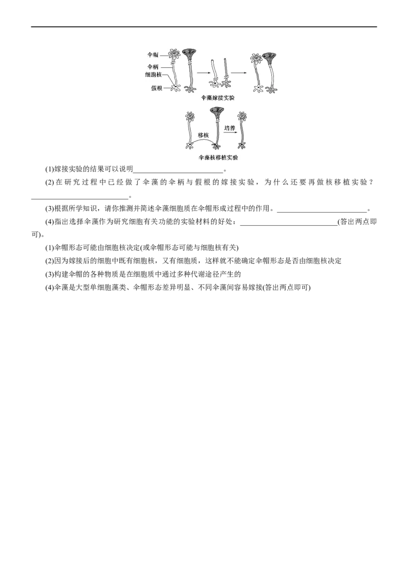 专题02细胞的结构和功能（测试卷）-2023年高考生物二轮复习讲练测（全国通用）（原卷版）_通用版（老高考）复习资料_2023年复习资料_二轮复习