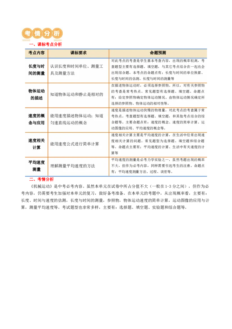 专题06机械运动（讲义）（解析版）_8、物理总复习_8.中考物理总复习_2024年中考复习资料_一轮复习资料_完2024年中考物理一轮复习课件+讲义+练习（全国通用）_教师版（含答案解析）