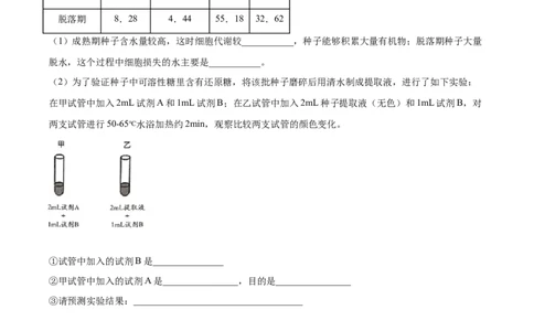 考点通关卷03糖类和脂质（原卷版）_2024年新高考资料_1.2024一轮复习_2024年高考生物一轮复习考点通关卷（新高考通用）_考点通关卷03+糖类和脂质-2024年高考生物一轮复习考点通关卷