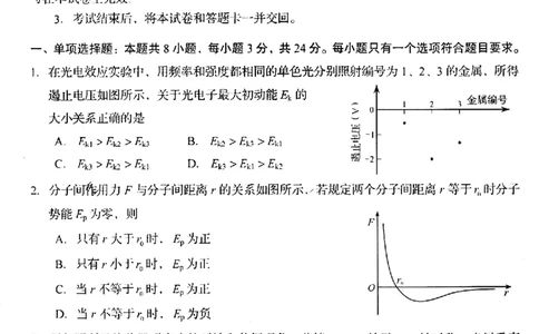 2025年山东高考物理试题原题_历年全国高考真题_2025全国各省高考真题+答案_山东卷_物理