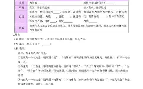 专题05分子动理论和内能（原卷版）_8、物理总复习_2024年中考复习资料_一轮复习_完备战2024年中考物理一轮复习考点帮（全国通用）