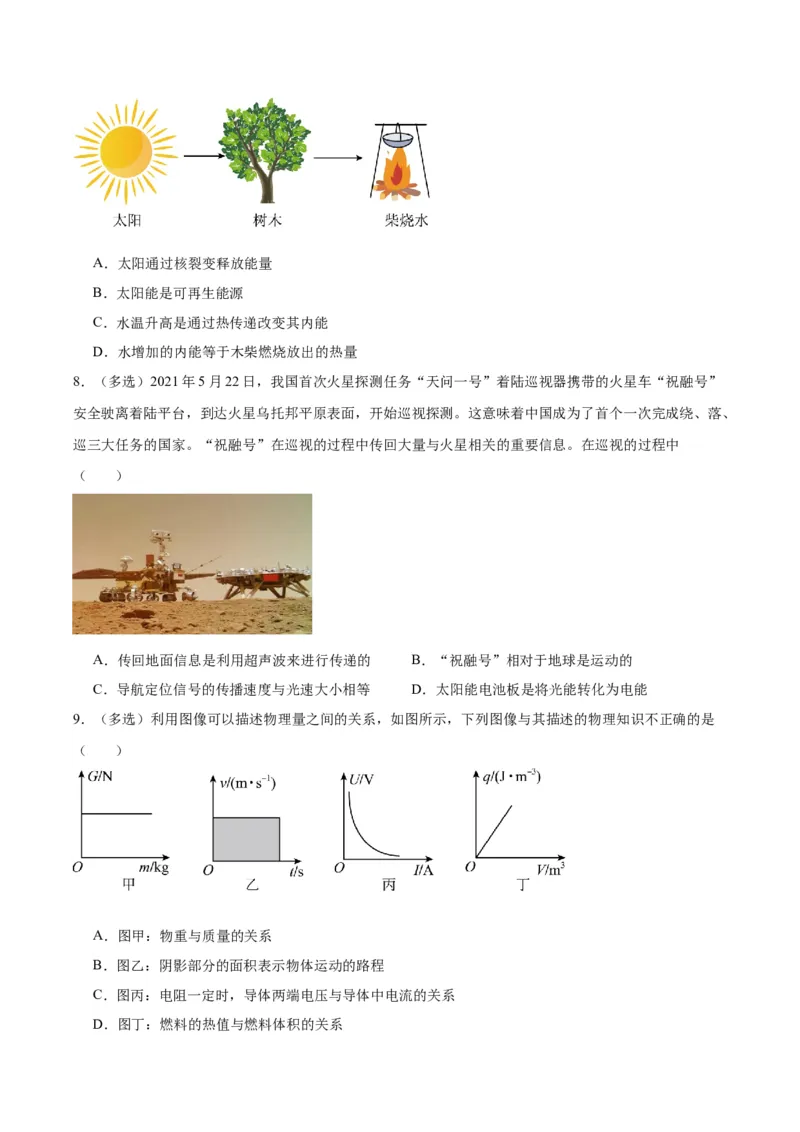 专题06热机和能源的利用（原卷版）_8、物理总复习_2024年中考复习资料_一轮复习_完备战2024年中考物理一轮复习考点帮（全国通用）