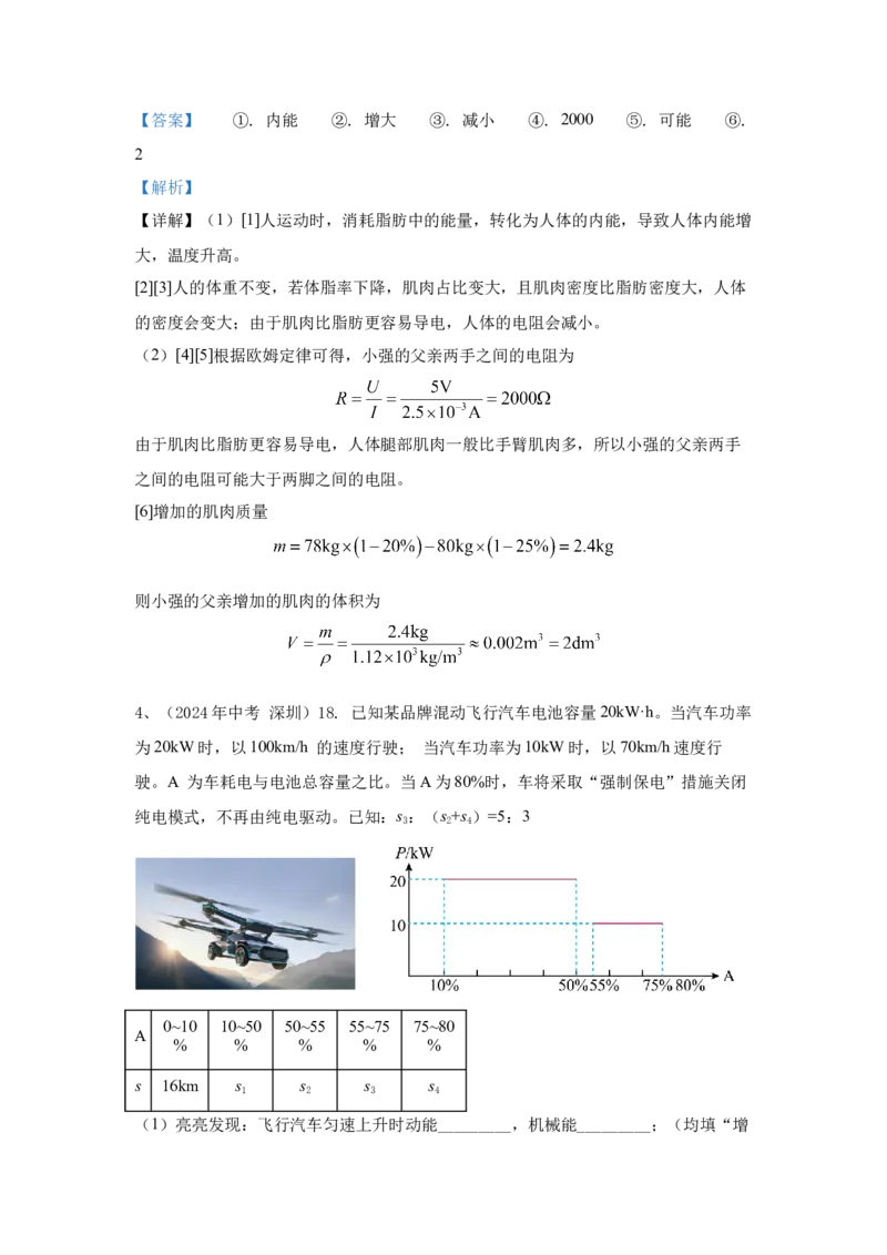 28.2024年全国中考物理试题分类汇编二十八综合部分（解析版）_初物_八年级上下册+九年级全一册物理_八年级物理上册_全套教学资源_课件教案2_中考真题