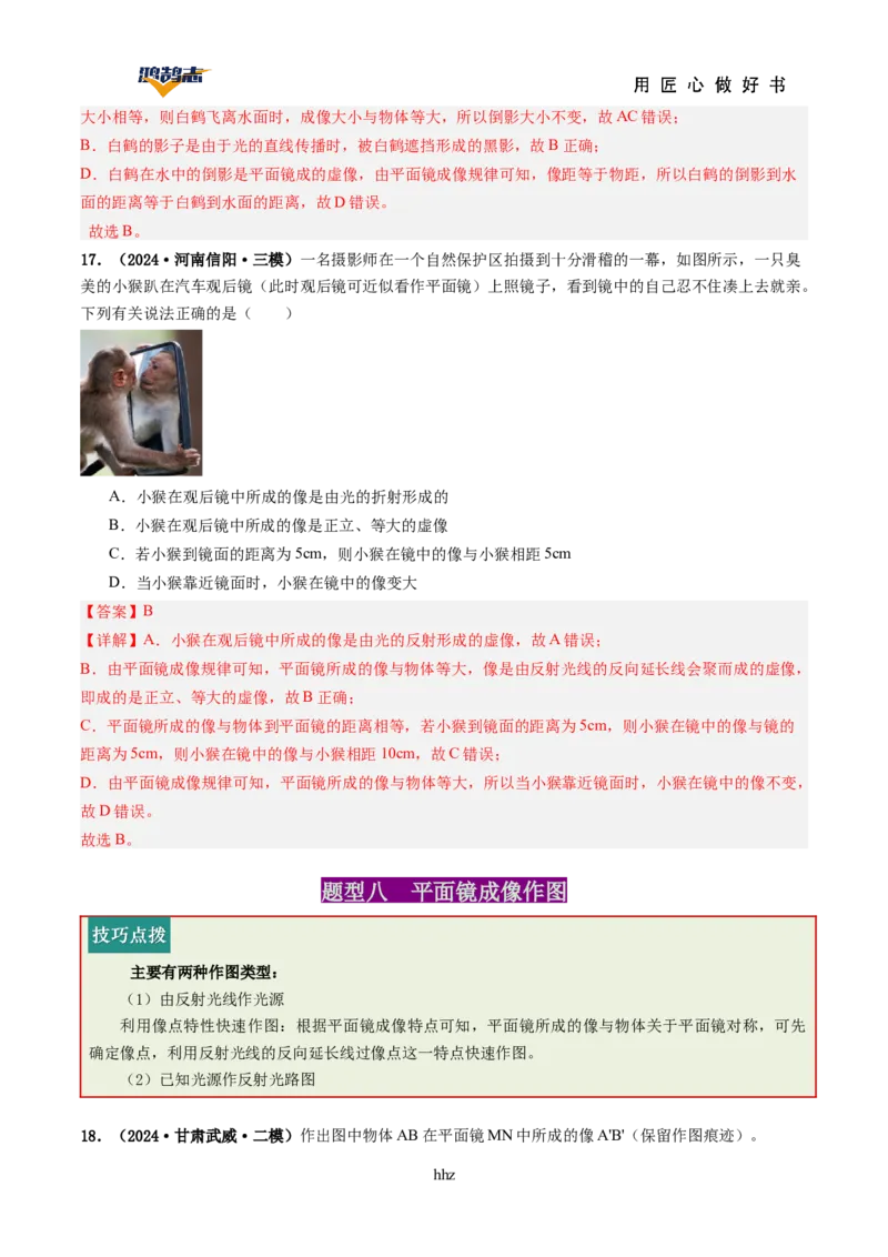 专题02光现象（讲义）（解析版）_8、物理总复习_《2025年中考复习讲义》物理