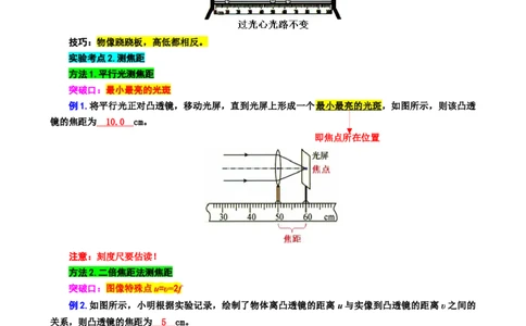 10.&ldquo;凸透镜成像实验&rdquo;_8、物理总复习_8.中考物理总复习_2024年中考复习资料_专项复习资料_2024年中考物理复习_重难点突破及题型归类