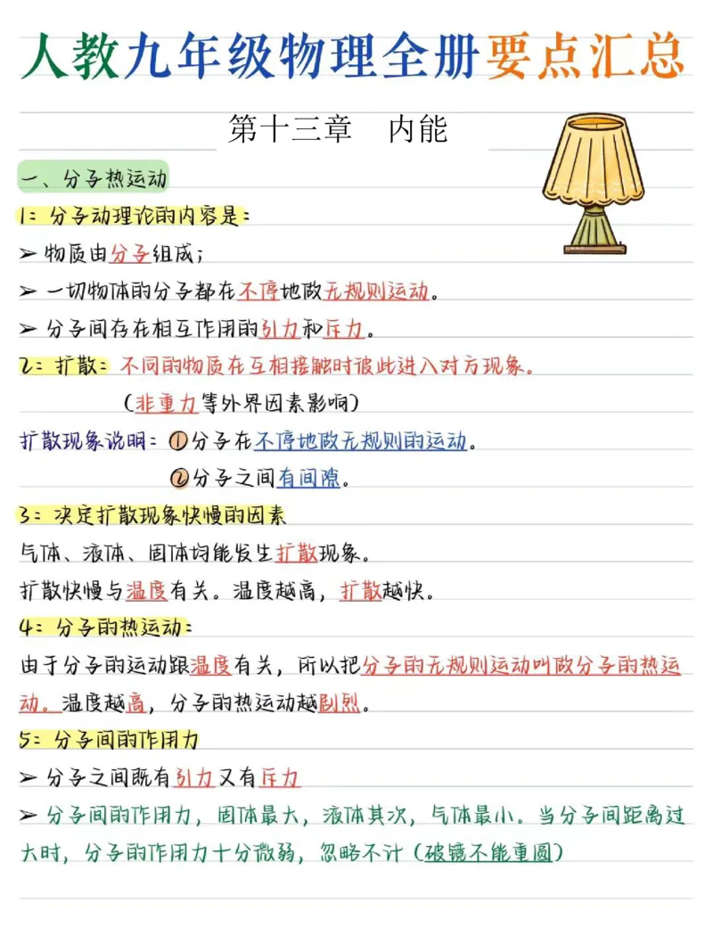 03.九年级物理（全册）核心考点（31页）_初物_人教版初中物理知识点总结（全3册）