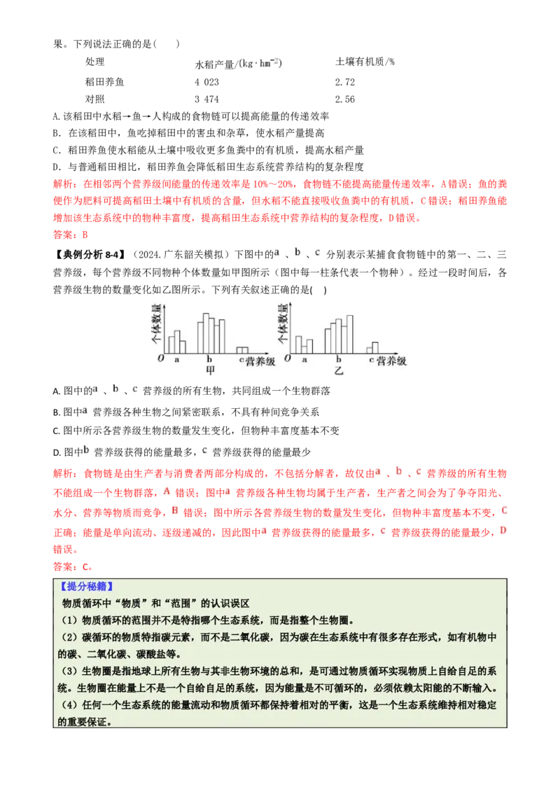 专题03图表分析型选择题（解析版）_2025年新高考资料_二轮复习_2025年高考生物二轮热点题型归纳与变式演练（新高考通用）3404350