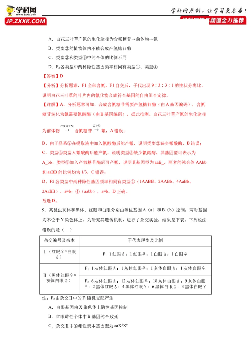 第五单元基因的传递规律（测试卷）（解析版)_2024年新高考资料_3.2024专项复习_备战2024年高考生物一轮复习重难点专项突破