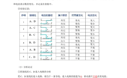 16.4变阻器（导学案）-（人教版）教师版_初物_八年级上下册+九年级全一册物理_九年级物理全一册_导学案