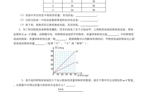 6.2密度（分层作业）原卷版_初物_八年级上下册+九年级全一册物理_八年级物理上册_分层作业（完）