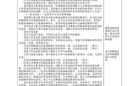 15.1两种电荷（教学设计）-（人教版）_初物_八年级上下册+九年级全一册物理_九年级物理全一册_教学设计