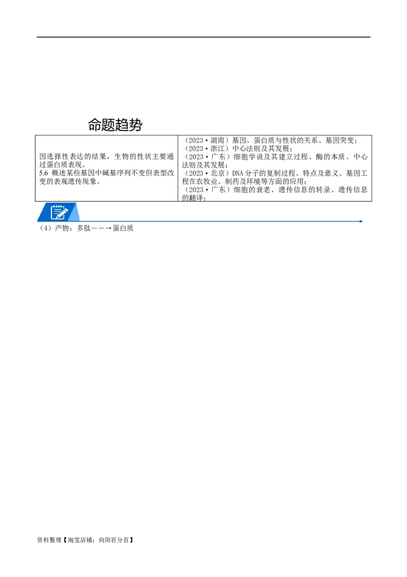 专题05遗传的分子基础（解析版）_新高考复习资料_2024年新高考复习资料_❤专项复习资料_2024年高考生物热点&middot;重点&middot;难点专练（新高考专用）_教师版（含答案解析）