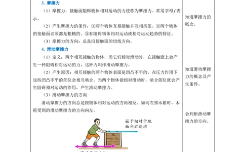 8.3摩擦力（教学设计）-（人教版2024）_初物_八年级上下册+九年级全一册物理_八年级物理下册_教学设计（更新中）