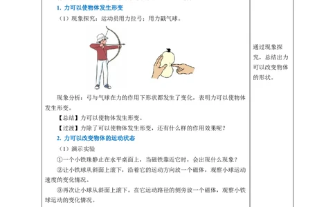 7.1力（教学设计）-（人教版2024）_初物_八年级上下册+九年级全一册物理_八年级物理下册_教学设计（更新中）