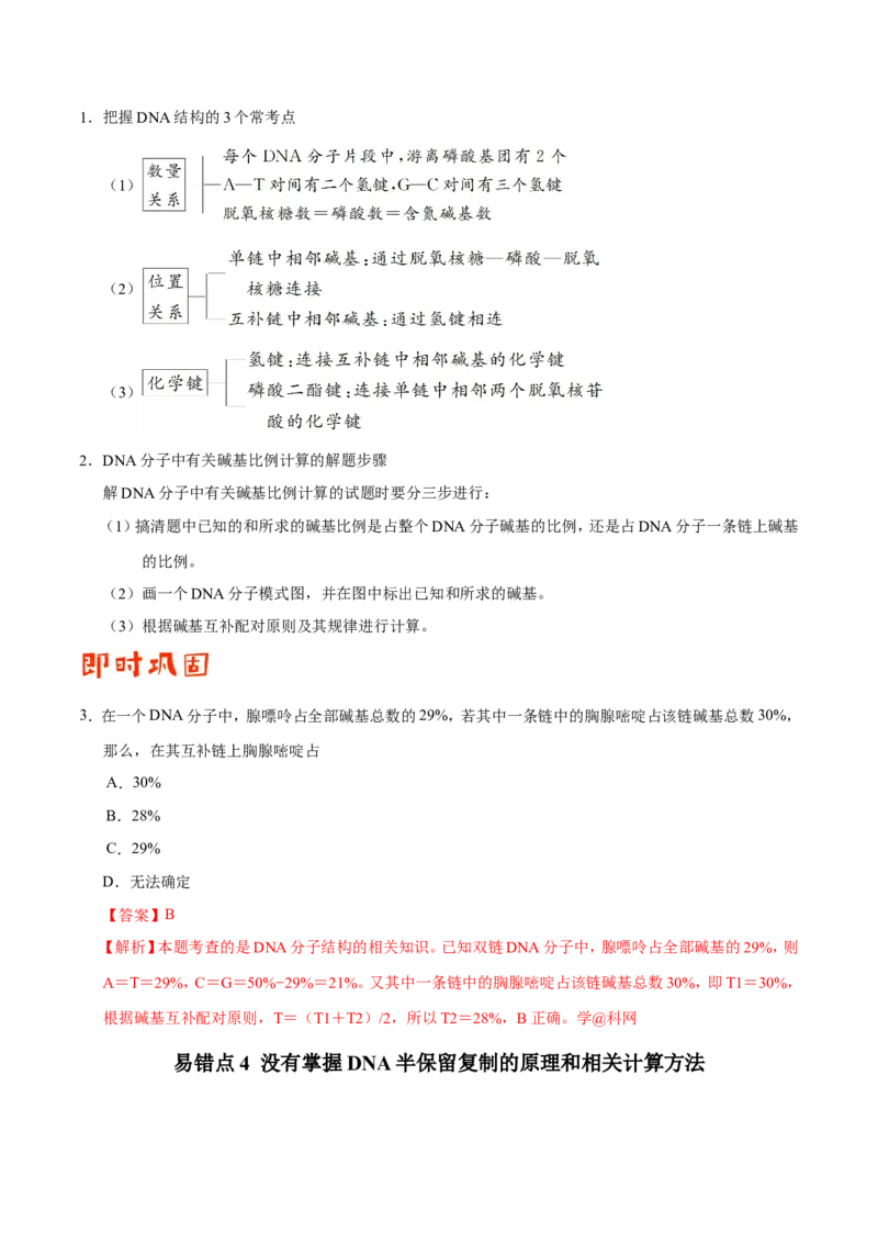 专题04遗传的细胞基础和分子基础-备战2019年高考生物之纠错笔记系列（解析版）_新高考复习资料_2022年新高考复习资料_2022年一轮复习最新版_1.2022年高考生物一轮复习全国通用版