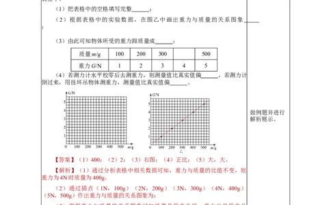 7.3重力（教学设计）-（人教版）_初物_八年级上下册+九年级全一册物理_八年级物理下册_老课标资料_教学设计