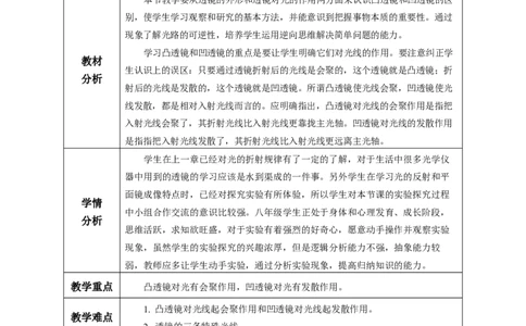 5.1透镜（教学设计）-（人教版2024）_初物_八年级上下册+九年级全一册物理_八年级物理上册_教学设计（完）