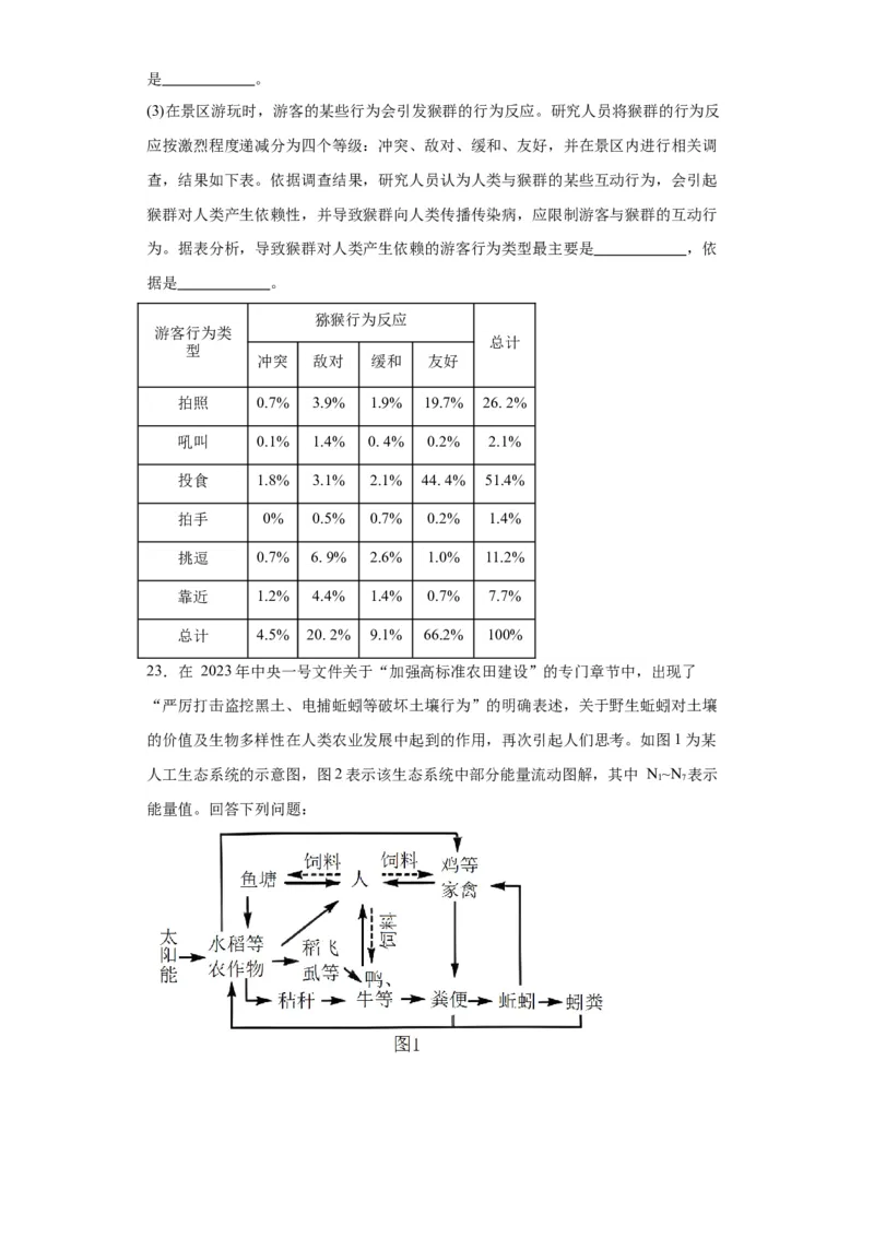 第九单元生物与环境（测试卷）（原卷版）_2024年新高考资料_3.2024专项复习_备战2024年高考生物一轮复习重难点专项突破
