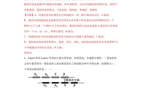 第七单元变异与进化（测试卷）（解析版)_2024年新高考资料_3.2024专项复习_备战2024年高考生物一轮复习重难点专项突破