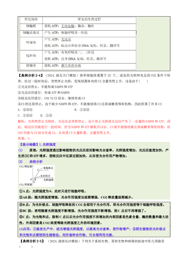 专题04比较归纳型选择题（解析版）_2025年新高考资料_二轮复习_2025年高考生物二轮热点题型归纳与变式演练（新高考通用）3404350