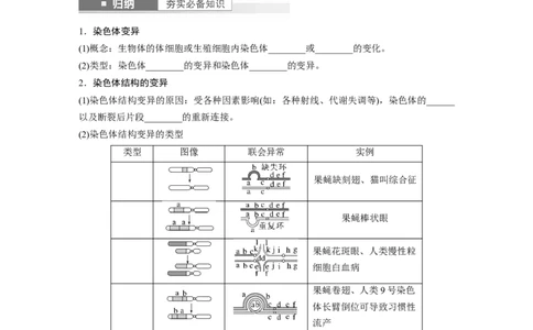 第7单元　第2课时　染色体变异_2024年新高考资料_1.2024一轮复习_2024年高考生物一轮复习讲义（新人教版）_学生版在此文件夹_大一轮复习讲义_第七单元　生物的变异和进化