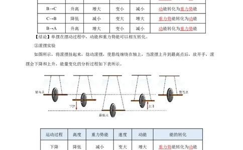 11.4机械能及其转化（导学案）-（教师版）_初物_八年级上下册+九年级全一册物理_八年级物理下册_老课标资料_导学案