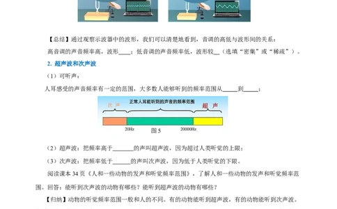 2.2声音的特性（导学案）-（人教版）学生版_初物_八年级上下册+九年级全一册物理_八年级物理上册_老课标资料_导学案