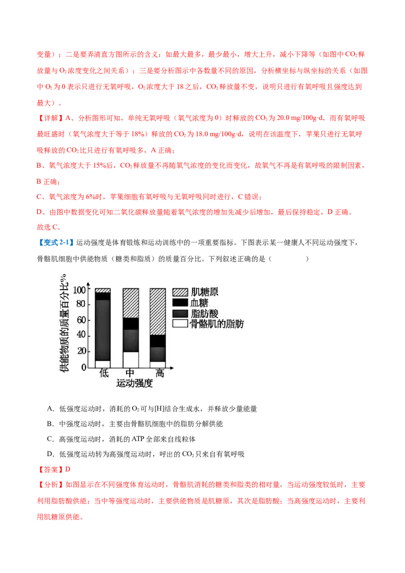 专题04细胞呼吸（4大题型）（解析版）_2025年新高考资料_一轮复习_备战2025年高考生物一轮复习题型全覆盖（新高考通用）