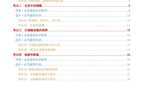 专题03透镜及其应用（讲义）（解析版）_8、物理总复习_2024年中考复习资料_一轮复习_课件+讲义+练习2024年中考物理一轮复习讲练测（全国通用）_配套讲义（原卷版+解析版）