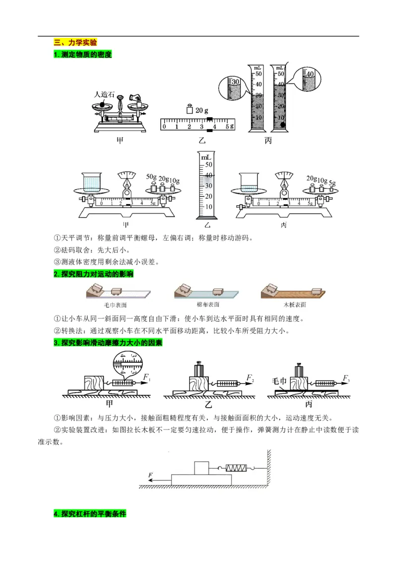 《中考实验易错点透视》_8、物理总复习_8.中考物理总复习_2024年中考复习资料_专项复习资料_2024年中考物理复习_❤更新专项复习