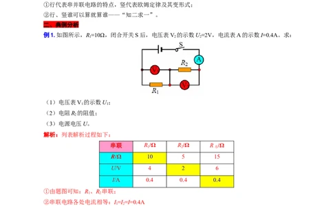 &ldquo;列表法&rdquo;在初中物理电学中的运用_8、物理总复习_8.中考物理总复习_2024年中考复习资料_专项复习资料_2024年中考物理复习_❤更新专项复习