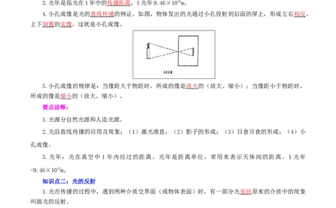 专题05光现象（讲练）（解析版）-2022年中考一轮复习讲练测_8、物理总复习_8.中考物理总复习_2022年中考复习资料_2022年中考物理一轮复习讲练测264201163